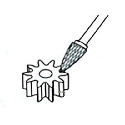 Fræsestift HM Ø8x20 mm form G (Single cut) med Ø6 mm skaft